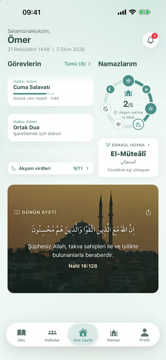 Ana Sayfa: Görevlerin bölümünde halka görevleri